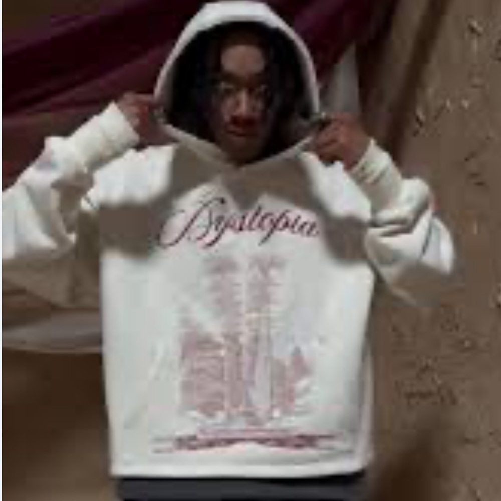 Dysfunctional Distric Dystopia Hoodie Cream Large New in packaging‎